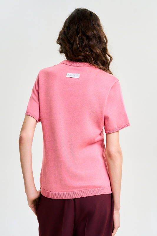 Футболка вязаная LIGHT PINK